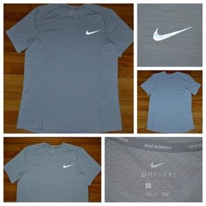 Men’s Nike Running Dri-Fit gray tee, size S
